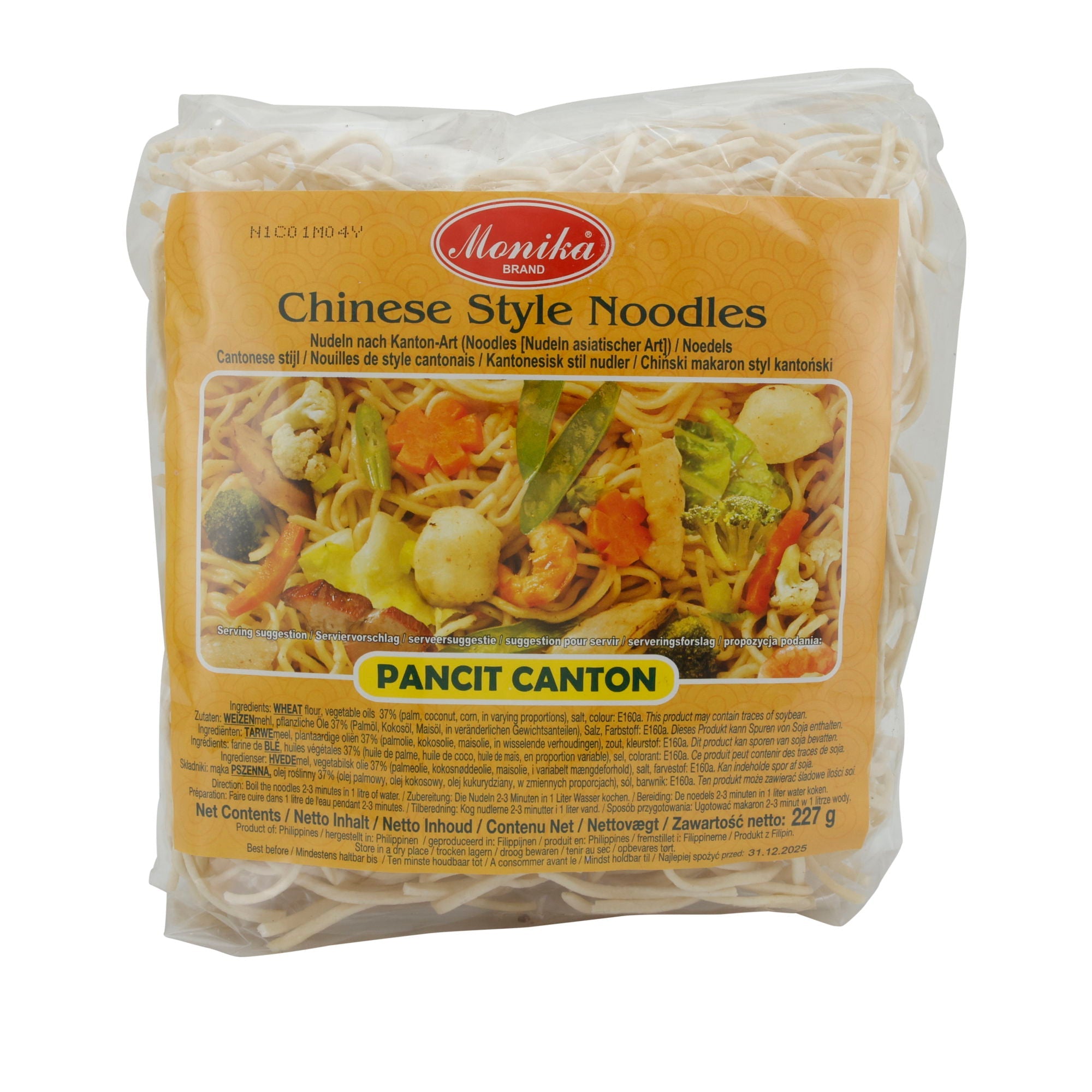 Chinese Style Noodles Monika | Nudeln | Pancit Canton, Kanton - Art | 227 g - Taste Your World